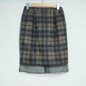 Sono 2 ソーノ スカート ひざ丈スカート Skirt Medium Skirt 黒 / ブラック / X 茶 / ブラウン / 10006726