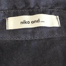 niko and... 表記無し ニコアンド シャツ、ブラウス 半袖 Shirt Blouse 紺 / ネイビー / 10010816_画像7