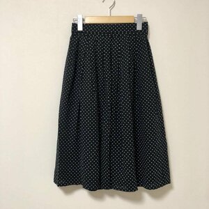 NOLLEY'S 36 ノーリーズ スカート ひざ丈スカート Skirt Medium Skirt 黒 / ブラック / X 白 / ホワイト / 10010067