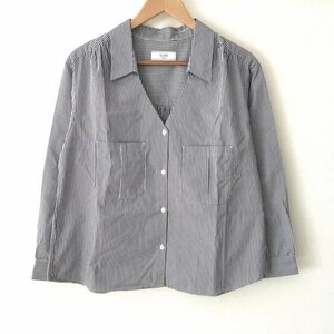 SLOBE IENA 表記無し スローブイエナ シャツ、ブラウス 長袖 Shirt Blouse 白 / ホワイト / X 青 / ブルー / 10009144