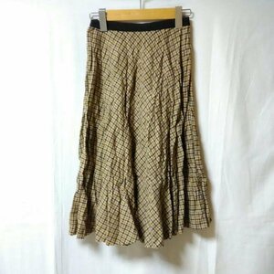 TSUNODA Paris 36 ツノダパリ スカート ひざ丈スカート Skirt Medium Skirt 黒 / ブラック / X ベージュ / ベージュ / 10013175