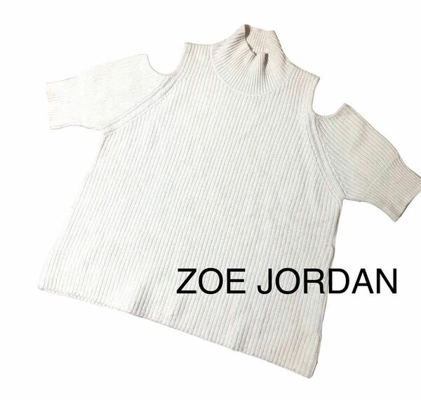 ZOE JORDAN ゾージョーダン　ニット　ハイネック　ウール　カシミヤ　生成