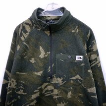 US限定新品 ノースフェイス 1/4ジップ裏起毛セーターニットフリース (XL) 迷彩 プルオーバー 肉厚 THE NORTH FACE 日本未発売/pa310_画像2