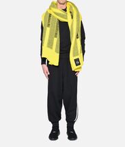 Z174■Y-3 ワイスリー■新品 KNIT SCARF ニット ロング マフラー 黄■アディダス　ヨウジヤマモト_画像2