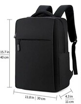 ビジネスリュック　ブラック バックパック リュックサック　リュック　ビジネスバッグ　 大容量 バッグ　カバン　旅行　鞄　 男女兼用_画像4