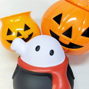  Halloween squishy other miscellaneous goods set monster pumpkin candy pot pudding cup ghost 
