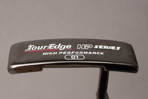 100円【良品】ツアーエッジ パター Tour Edge HP SERIES HIGH PERFORMANCE 01《34インチ》スチール シャフト美品 ヘッドカバー #120※G165