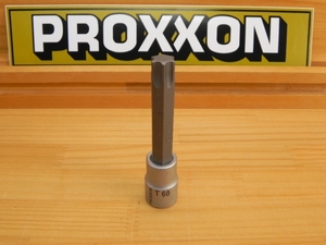 処分 PROXXON プロクソンT60 トルクス ソケット レンチ□1/2sq(12.7mm)全長100mm ヘックス ローブ トヨタ BMW 大型