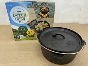 DUTCH OVEN ダッチオーブン パークレーン Papk Lane 24cm IH対応 ガス火でも使用可能 調理器具 キャンプ バーベキュー アウトドア