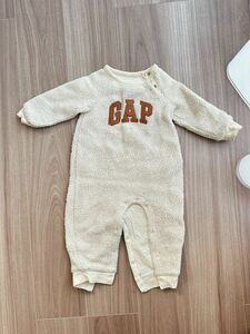 gap モコモコ　ボア　ロンパース