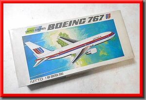 ニットー◆日東科学◆1/100◆ボーイング 767◆United Airlines◆未組立て◆Nitto◆BOEING 767