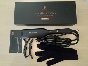 【一円スタート】MiroPure ヘアアイロン カール ウェーブアイロン 26㎜ 挟むだけで可愛い カールアイロン 803A 1円 HOS01_0317