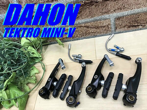 大特価sale!! DAHON 完成車外し 未走行品!! TEKTRO MINI V-BRAKE SET BK ミニVブレーキ 95mm ダホン クロス ロード ミニベロ 送料520円!!