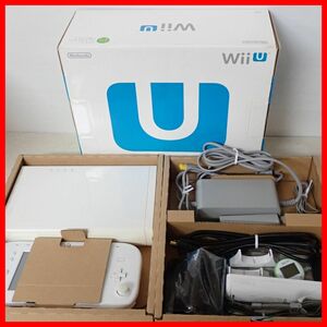 動作品 WiiU 本体 32GB 本体 シロ ファミリープレミアムセット＋Wii fit U 箱説付 任天堂 Nintendo【20