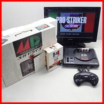 □1円〜 動作品 MD メガドライブ 本体 HAA-2510 + プロストライカー 完全版 セガタップ付 まとめてセット MEGA DRIVE SEGA セガ 箱付【20_画像1