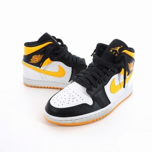 ナイキ NIKE WMNS AIR JORDAN 1 MID SE ウィメンズ エアジョーダン1 ミッド SE US6.5 23.5cm レーサーオレンジ ブラック CV5276-107