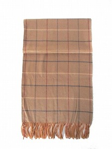  Burberry zBurberrys muffler проверка кашемир 100% Brown мужской женский 