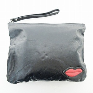 belakami-BERACAMY clutch bag pouch lip leather black black 1004 lady's 