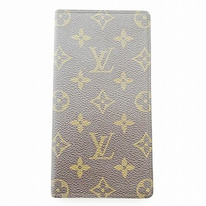 ルイヴィトン LOUIS VUITTON R20008 アジェンダオリゾンタル モノグラム 手帳カバー 縦長 ブラウン 1004 メンズ レディース