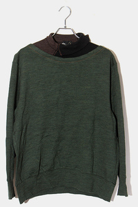 21AW kolor color SIZE:3 high gauge milano rib high‐necked knitted sweater B-GREEN green 21WCM-T07205 /* men's 