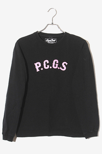 PORKCHOP GARAGE SUPPLY ポークチョップ ガレージサプライ P.C.G.S L/S TEE ’19 プリント 長袖Tシャツ S BLACK ブラック /◆ メンズ