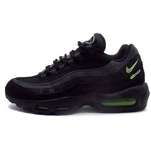 ナイキ NIKE エアマックス Air Max 95 Retro Logo Black Grey Volt スニーカー グラデーション 26cm CV1635-002 美品 メンズ