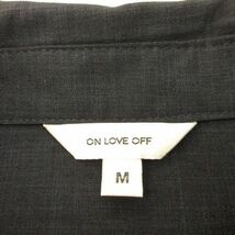 ON LOVE OFF ワンピース フレンチスリーブ ひざ丈 紺 M *A583 レディース_画像3