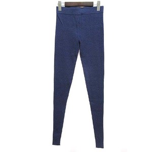 未使用品 アンバランス UN/BALANCE リブ ニット スリム パンツ レギンス COTTON GEELONG LAMBS RIB SLIM PANTS ブルー 青 F 023UN202102