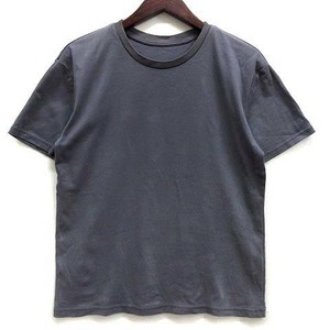 エーケーエム AKM 2023SS クルーネック Tシャツ カットソー 半袖 SUVIN PLATINUM SMOOTH S/S CREW-NECK ダークグレー S T233 メンズ