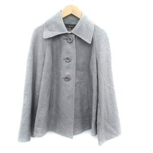  Reflect Reflect turn-down collar coat short wool 9 gray /HO27 lady's 