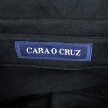 キャラオクルス CARA O CRUZ シャツ ブラウス 長袖 フリル 9 黒 ブラック /HO20 レディース_画像4