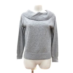  ef-de ef-de knitted sweater o cover -toru long sleeve Anne gola.9 gray /MN #MO lady's 