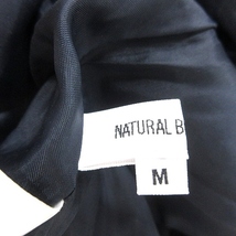 ナチュラルビューティーベーシック NATURAL BEAUTY BASIC フレアスカート ミモレ ロング ウール M 紺 ネイビー /AU レディース_画像5