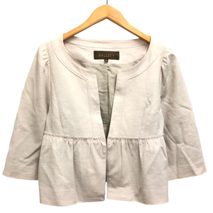  Ballsey BALLSEY Tomorrowland jacket no color linen flair short 7 minute sleeve 38 light beige lady's 