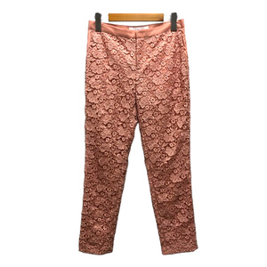  Le Ciel Bleu LE CIEL BLEU pants bottoms slacks tapered total race embroidery 36 Pink Lady -s