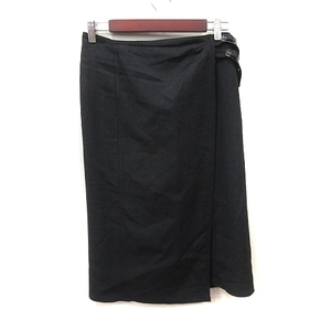  Moga MOGA to coil skirt LAP tight skirt mi leak long wool 2 black black /YI lady's 