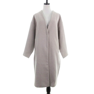 ke- Be ef плюс Urban Research пальто no color длинный рукав длинный большой размер толстый одноцветный one серый внешний /BT женский 