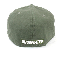 アンディフィーテッド UNDEFEATED NEW ERA 59FIFTY CAP ロゴ 刺繍 ニューエラ キャップ 帽子 カーキグリーン系 7 1/2 59.6cm メンズ_画像2