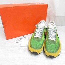 ナイキ NIKE SACAI サカイ LDWAFFLE BV0073-300 ワッフル スニーカー 29cm グリーン メッシュ シューズ 箱付き メンズ_画像2