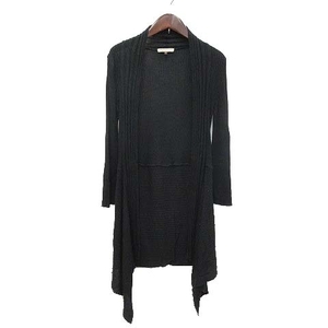  Proportion Body Dressing topa- cardigan knitted long long sleeve roll up rib switch 3 black black /CT #MO lady's 