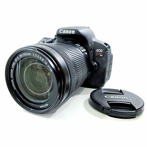 キャノン Canon EOS kiss x6i AF デジタル一眼レフ カメラ レンズEFS18-135mm ケース&ストラップ付 黒 ブラック A1011