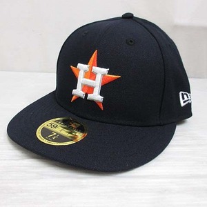 未使用品 ニューエラ NEW ERA 59FIFTY 5950 MLB ヒューストン アストロズ ベースボール キャップ 帽子 7 1/4 57.7cm 黒 ブラック 正規品