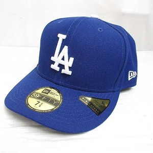 未使用品 ニューエラ NEW ERA 59FIFTY 5950 MLB ロサンゼルス ドジャース ベースボール キャップ 帽子 7 5/8 60.6cm 青 ブルー 正規品