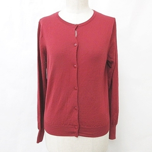  Pinky and Diane pin large PINKY DIANNE knitted cardigan long sleeve ound-necked button opening wool red red 38 lady's 