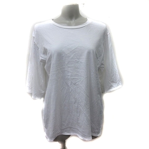  Zucca zucca T-shirt cut and sewn . minute sleeve M white white /YI lady's 