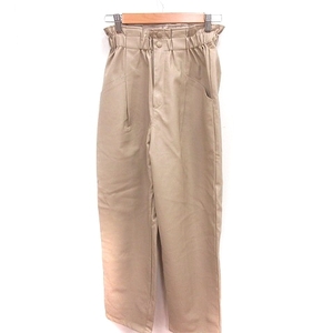 Moussy moussy tapered pants leather manner 1 beige /RT lady's 