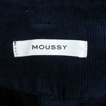 マウジー moussy コーデュロイスカート タイトスカート ミニ丈 1 紺 ネイビー /HO47 レディース_画像4