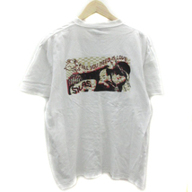 サイラス SILAS Tシャツ カットソー 半袖 クルーネック プリント L ホワイト 白 /YM38 メンズ_画像2