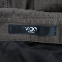 ビッキー VICKY ワンピース スキッパーカラー 長袖 ひざ丈 2 茶色 ブラウン /HO17 レディース_画像4