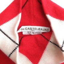 カステルバジャック CASTELBAJAC ニット ボトルネック 長袖 ミッキーマウス ディズニー コラボ 刺しゅう カシミヤ混 イタリア製 レッド 赤_画像3